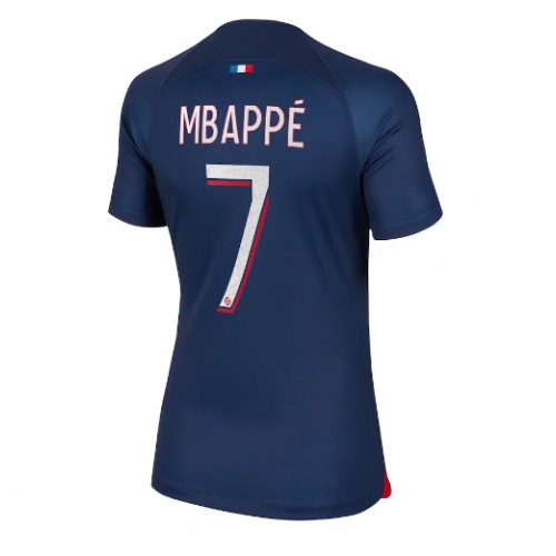 Dres Paris Saint-Germain Kylian Mbappe #7 Domaci za Žensko 2023-24 Kratak Rukav